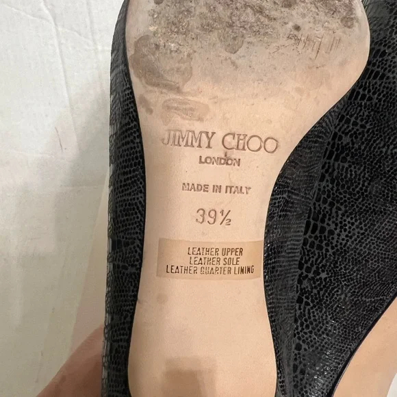 JIMMY CHOO Embossed Lizard Pumps - Picture 9 of 16
